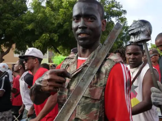 Musiker beim Karneval in Mindelo Kap Verde