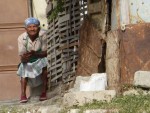 Alte Frau in Mindelo auf Sao Vicente