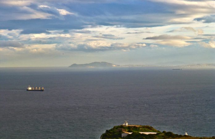 Segelboot Straße von Gibraltar