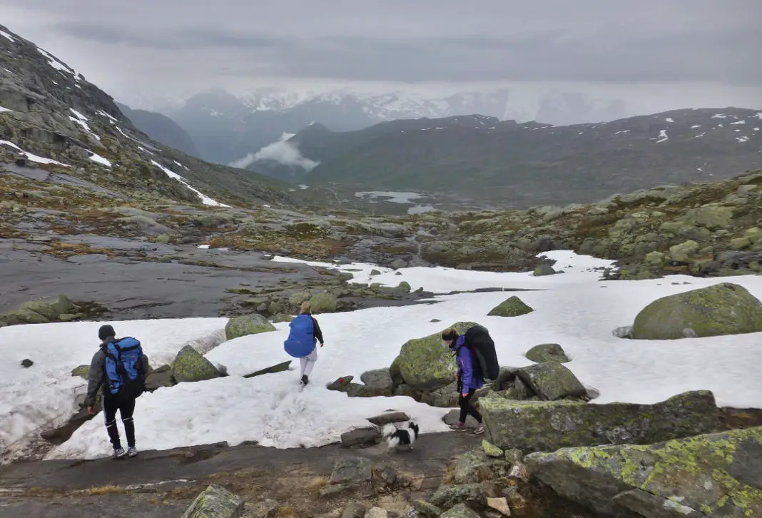 Trolltunga Wanderung Abstieg