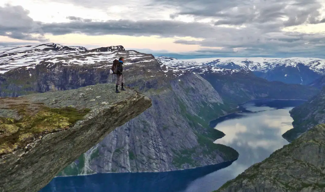 Wanderung Trolltunga Fels