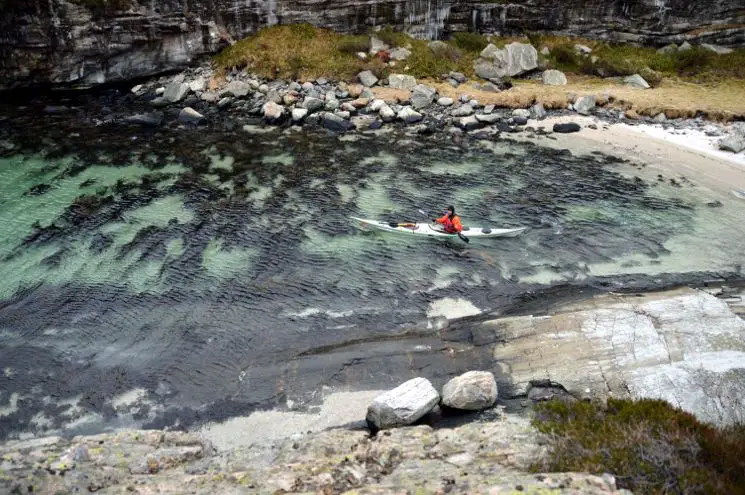 Bucht vor der Insel Færøyna