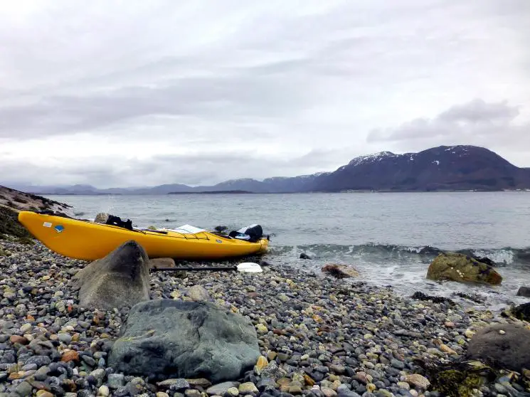 Kieselstrand Kajak Helgelandküste