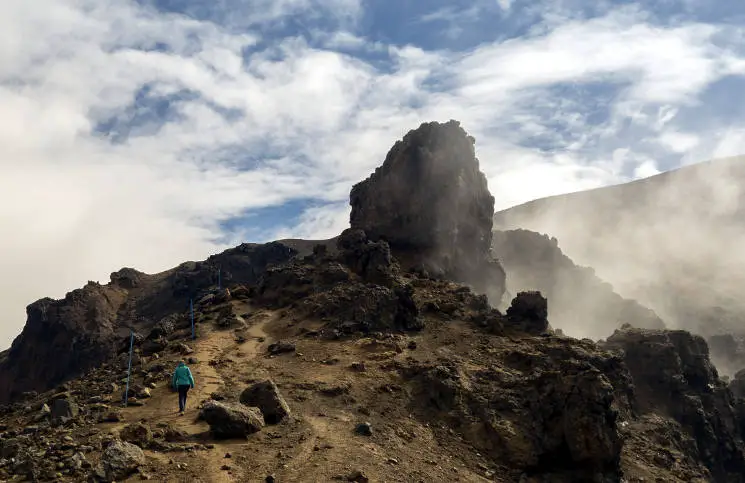 Wandern Neuseeland Tongariro Crossing