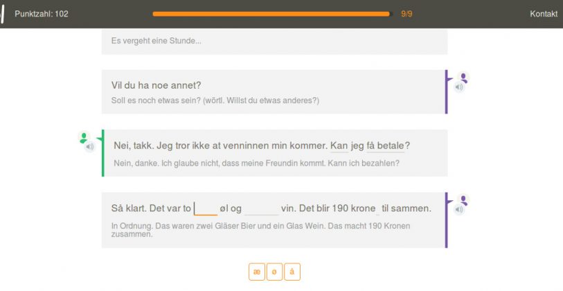 Babbel App Dialog