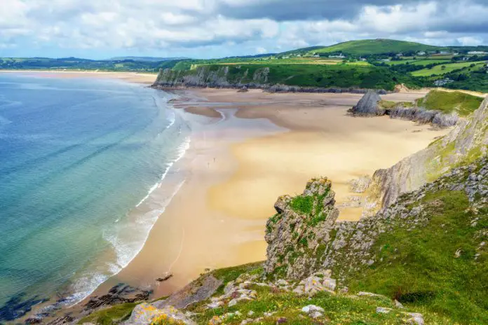 Surfspots Wales Gower Beach