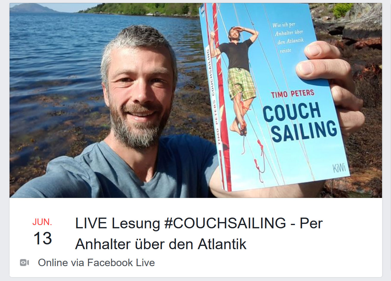 Couchsailing Facebook-LIVE