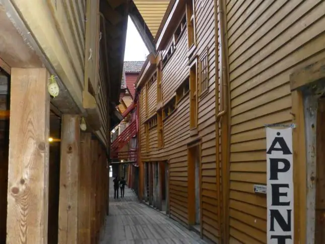 Bryggen Bergen Gassen