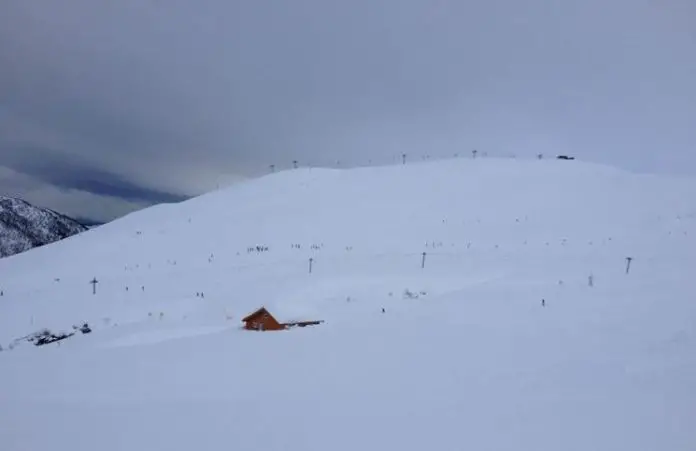 Ski Langlauf in Myrkdalen - auf dem Hintern durch den Schnee 800