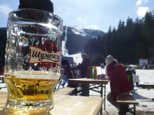Skifahren und bulgarisches Bier