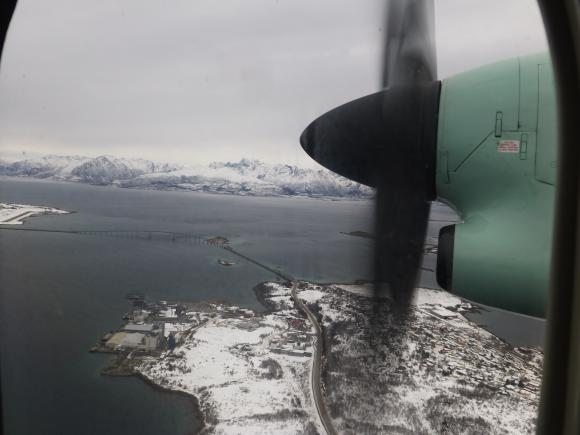 Vesteralen beim Landeanflug