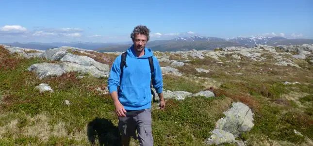 Wandern bei Bergen in Norwegen