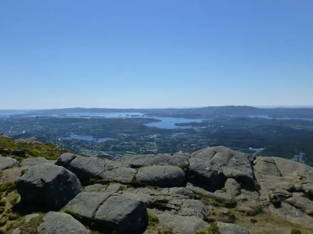 Wandern in Norwegen: Ausblick vom Løvstakken