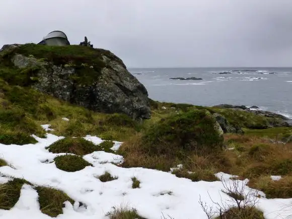 Zelt im Schnee auf der Dronningruta