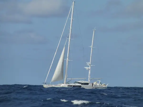 Begegnung auf dem Ozean: Die Segelyacht "Tristan"